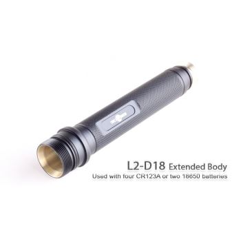 L2-D18 Extended Flashlight Body