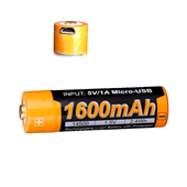 Fenix ARB-L14-1600U 14500 Battery with Micro USB Port