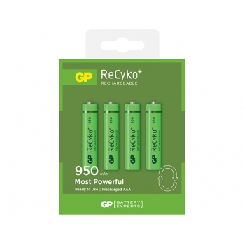 GP 950mAh Ni-MH AAA 1.2v Rechargeable Batteries (pack of 4)