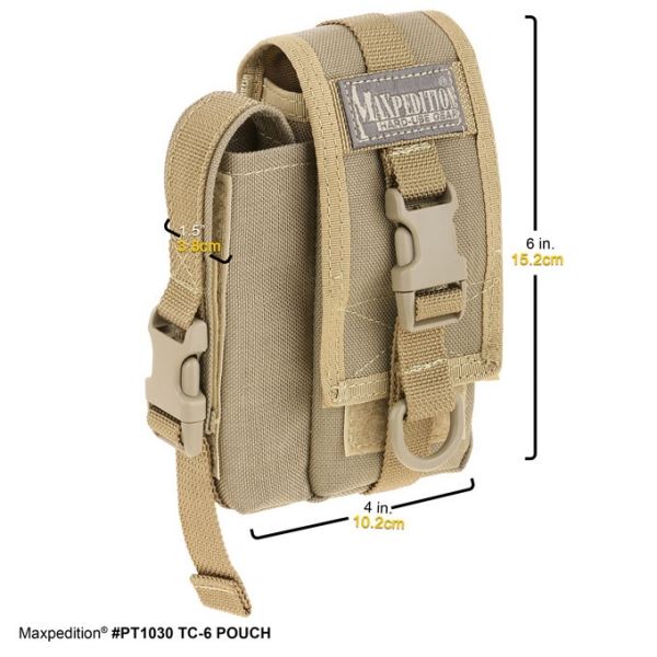 Maxpedition TC-6 Tool Pouch 1030 - 4.5 x 1.5 x 6 inches | Fenixtorch.co.uk