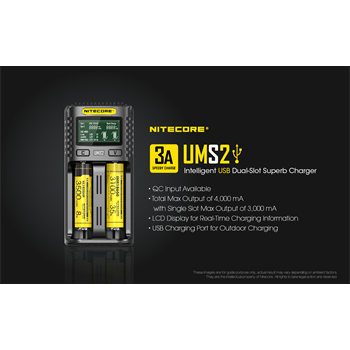Nitecore UMS2 USB Charger