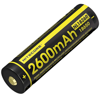 Nitecore NL1826R Micro-USB 18650 2600mAh Li-ion Battery