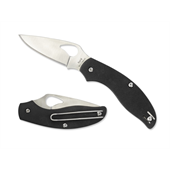 Byrd Tern - Black G10 Handle, Steel Leaf Shape Blade